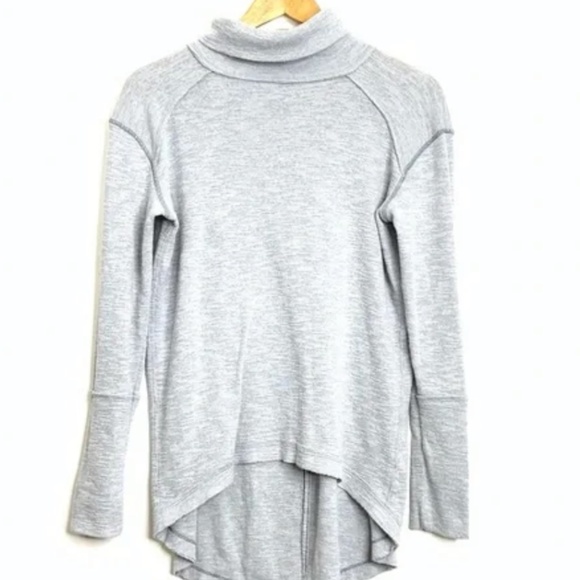 Free People Sweaters - Free People gray sweater high neck open cut sweater